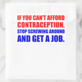 仕事を得る 長方形シール (バッグ)