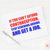 仕事を得る 長方形シール (封筒)