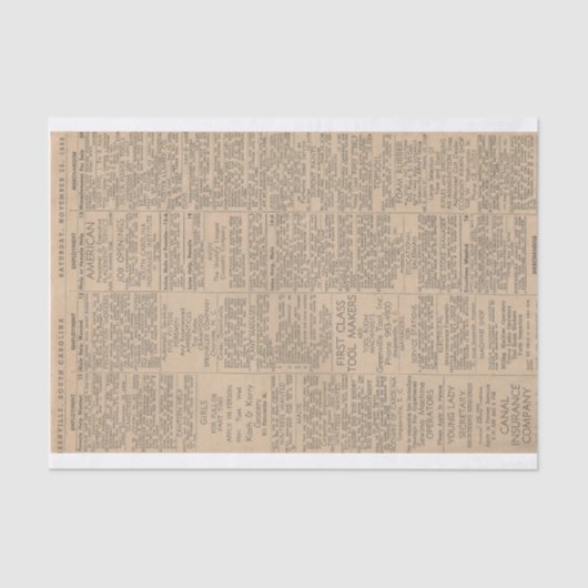 仕事を探してる？仕事に就いたのか？ 薄葉紙 (正面)