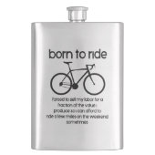 仕事を生まれ余儀なくされた自転車に乗る フラスク (正面)