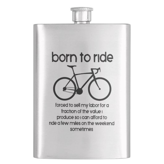 仕事を生まれ余儀なくされた自転車に乗る フラスク (正面)