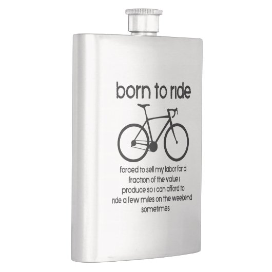 仕事を生まれ余儀なくされた自転車に乗る フラスク (右)