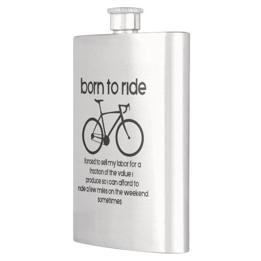 仕事を生まれ余儀なくされた自転車に乗る フラスク (左)