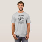 仕事を生まれ余儀なくされた自転車に乗る Tシャツ (正面フル)