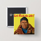 仕事を終えろ！ 缶バッジ (正面&裏面)