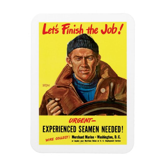 仕事を終わらせよう! マグネット (縦)