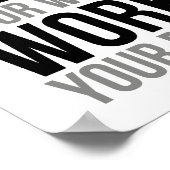 仕事を計画し、計画を実行する ポスター (角)