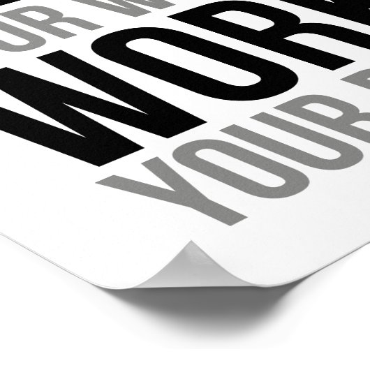 仕事を計画し、計画を実行する ポスター (角)