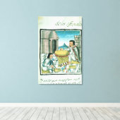 仕事アステカで職人を羽毛にする キャンバスプリント (インサイチュ (ウッドフロア))