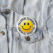 仕事アレルギーのバッジ 缶バッジ (インサイチュ)