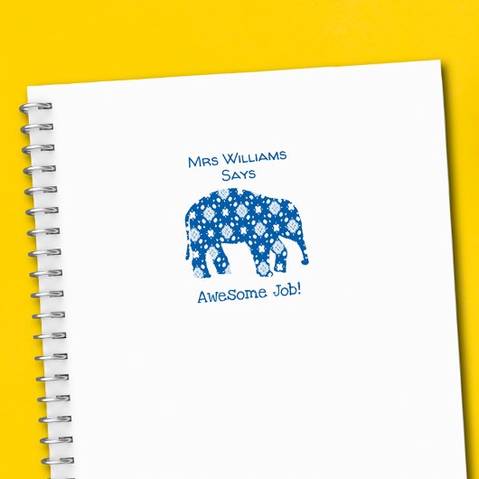 仕事パーソナライズされたの素晴らし先生スタンプ象 セルフインキングスタンプ