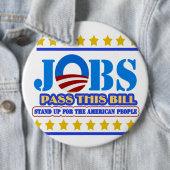 仕事ビルを今ボタンがかかります渡して下さい 缶バッジ (インサイチュ)