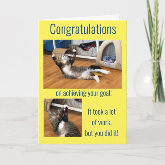 仕事ユーモアのあるのプロモーションの願い カード (正面)