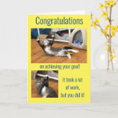 仕事ユーモアのあるのプロモーションの願い カード (黄色い花)