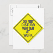 仕事中にライターの邪魔をしない ポストカード (正面/裏面)