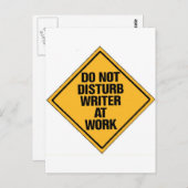 仕事中にライターを邪魔しない ポストカード (正面/裏面)