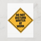 仕事中にライターを邪魔しない ポストカード (正面)