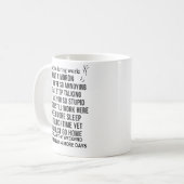 仕事中に思うサイコなコーヒーマグ コーヒーマグカップ (正面左)