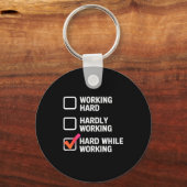 仕事中に笑える 大人のチェックリストジョーク キーホルダー (正面)