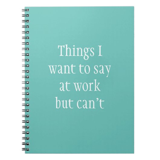 仕事中に言いたいが言えないこと ノートブック (正面)