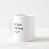 仕事中に言いたいけど言えないこと コーヒーマグカップ (正面左)