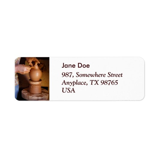 仕事中のポッター ラベル (正面)