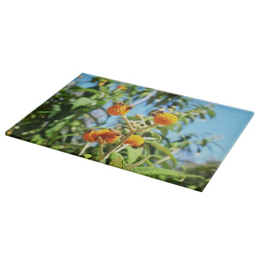 仕事中のミツバチ カッティングボード (角)