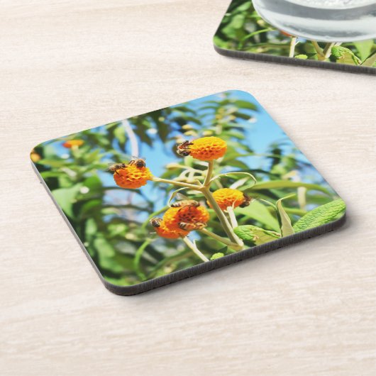 仕事中のミツバチ コースター (左側)