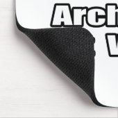 仕事中の建築家を邪魔しない マウスパッド (コーナー)