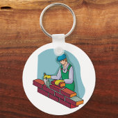 仕事中の煉瓦 キーホルダー