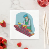 仕事中の煉瓦 スタンダードランチョンナプキン (インサイチュ)