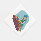 仕事中の煉瓦 スタンダードランチョンナプキン (角)