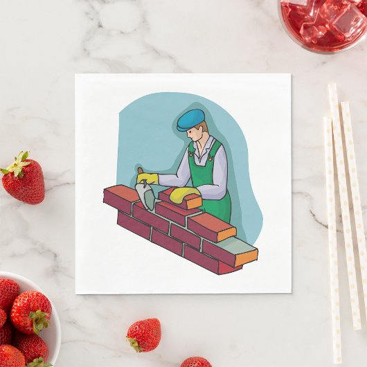 仕事中の煉瓦 スタンダードランチョンナプキン