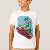 仕事中の煉瓦 Tシャツ (正面)