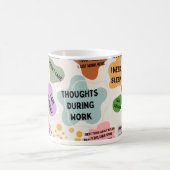 仕事中の考え コーヒーマグカップ (中央)