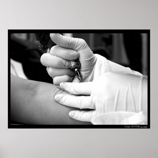 仕事中の芸術家 ポスター (正面)