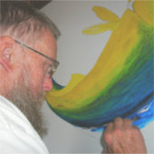 仕事中 シール (正面)