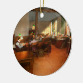 仕事他-オフィス-ニュース価値がある1899年 セラミックオーナメント (左)