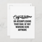 仕事仲間さよならギフト |離れの同僚 シーズンポストカード (正面/裏面)