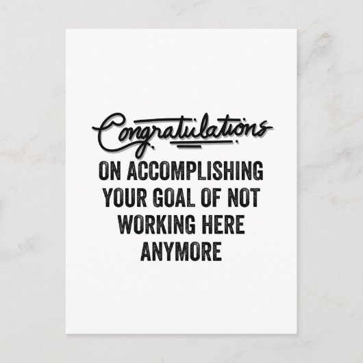 仕事仲間さよならギフト |離れの同僚 シーズンポストカード (正面)