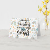 仕事仲間の友人ギフトワークBFF、友人 カード (黄色い花)