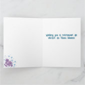 仕事仲間または友人の退職 カード (内部)