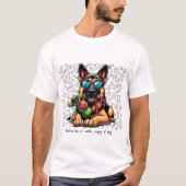 仕事係の子犬遊! Tシャツ (正面)