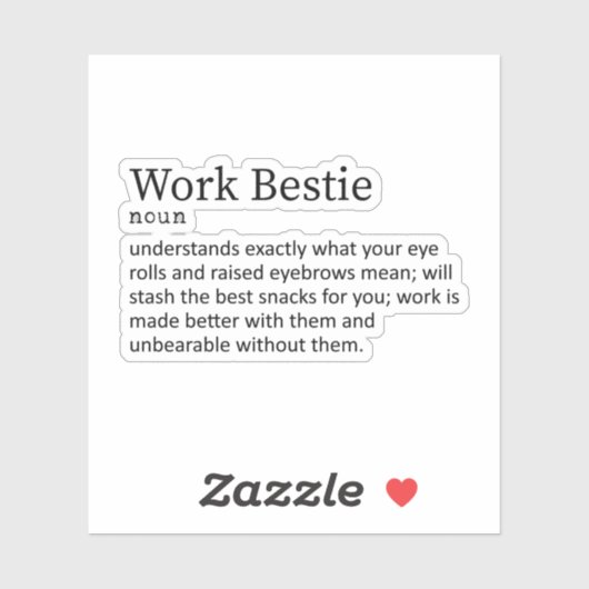 仕事内容の定義、仕事友達へのギフト シール (シート)