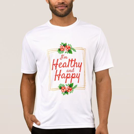 仕事前向きと人生の引用文を確認 Tシャツ (正面)