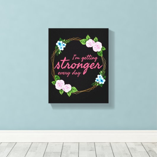 仕事前向きに対する良い引用文 キャンバスプリント (インサイチュ (ウッドフロア))