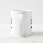 仕事前向きの懸命起こらせマググ ジャンボコーヒーマグカップ (裏面)