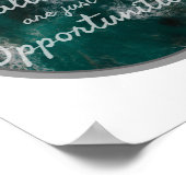 仕事前向きや生活に適したエネルギー引用文 ポスター (角)