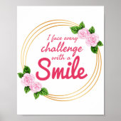 仕事前向き、人生、成功のための引用文を刺激する ポスター (正面)