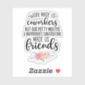 仕事友達のための仕事のベストギフト、同僚ギフト シール (シート)